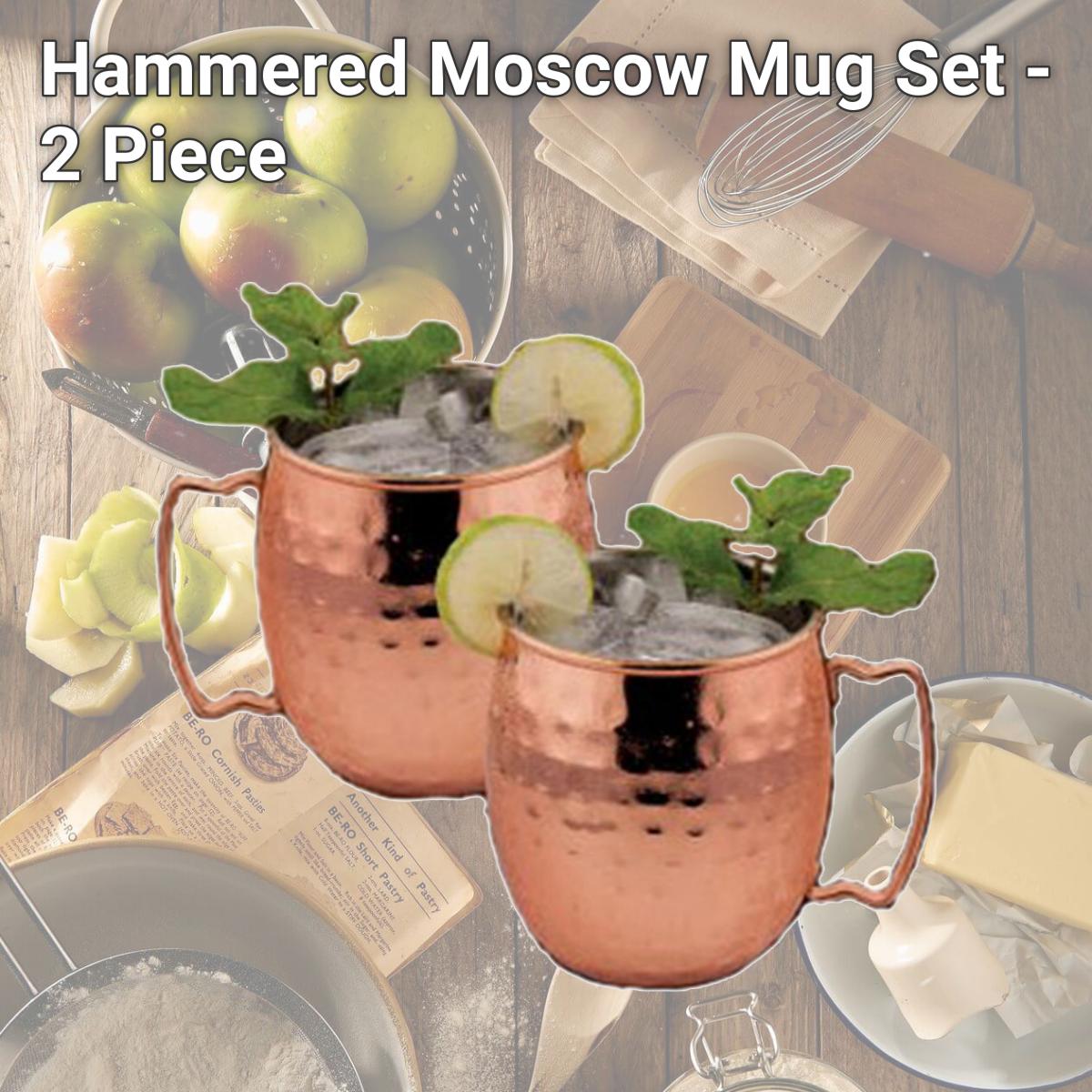 Picture of Starcrafts 92084 Hammered Moscow Mug Set - 2 Piece