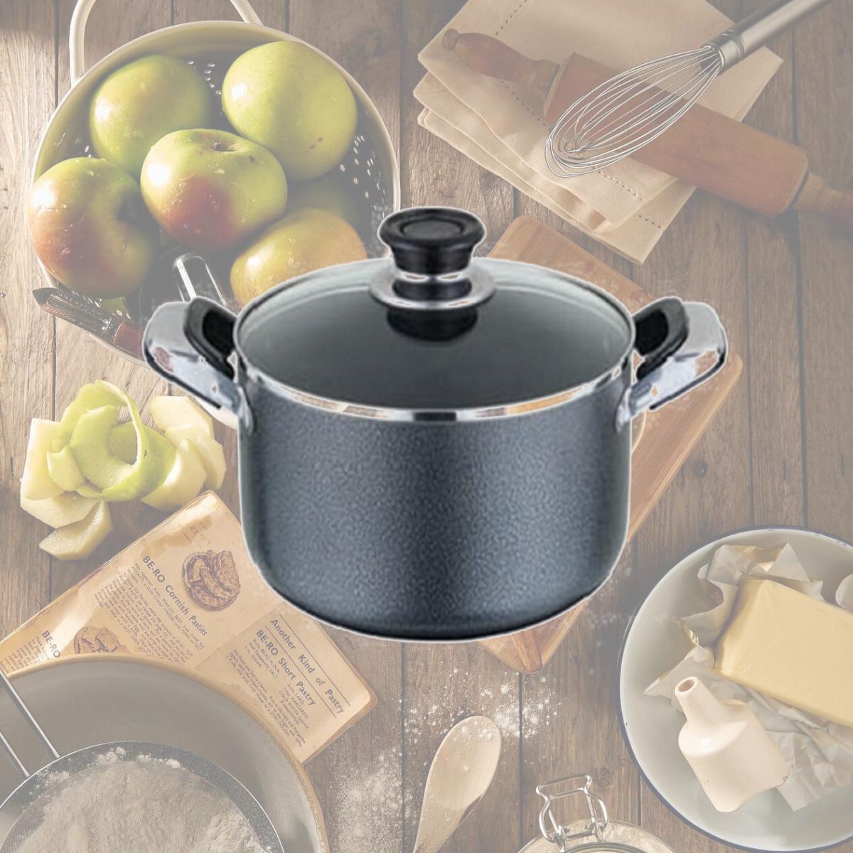 Picture of Starcraft 92382 6.87 qt. 26 x 13 cm Non-stick Dutch Oven with Glass Lid, Marble Design