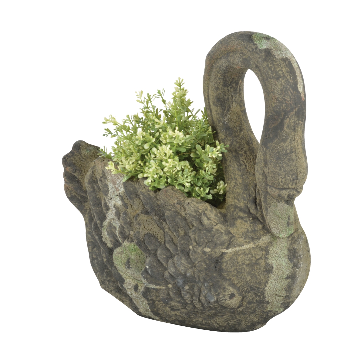 EAN 8714982129315 product image for AC151 Aged Ceramic Planter Swan Moss, Green | upcitemdb.com