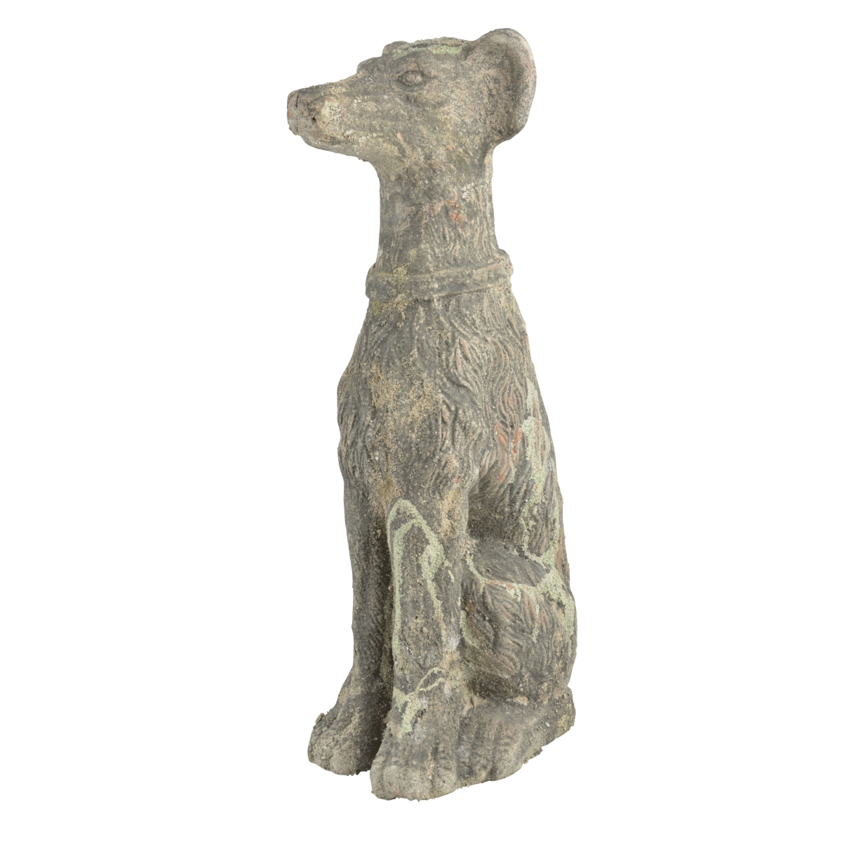 AC167 Aged Ceramic Dog Moss, Green