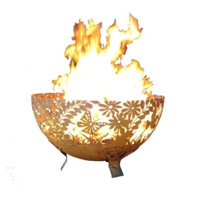 Ff1028 Garden Fire Bowl, Rust Metal - Large