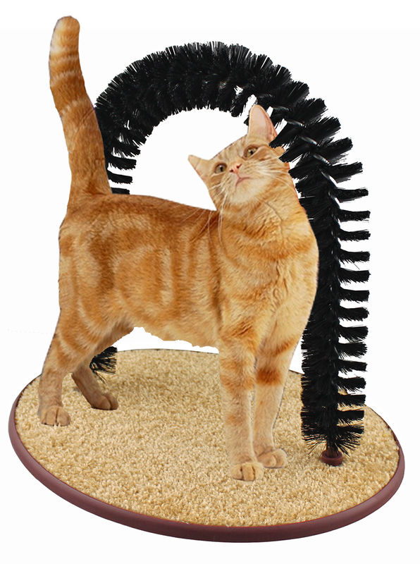 3809696 Perfect Cat Grooming Arch With Bag Of Cat Nip - 2 Piece