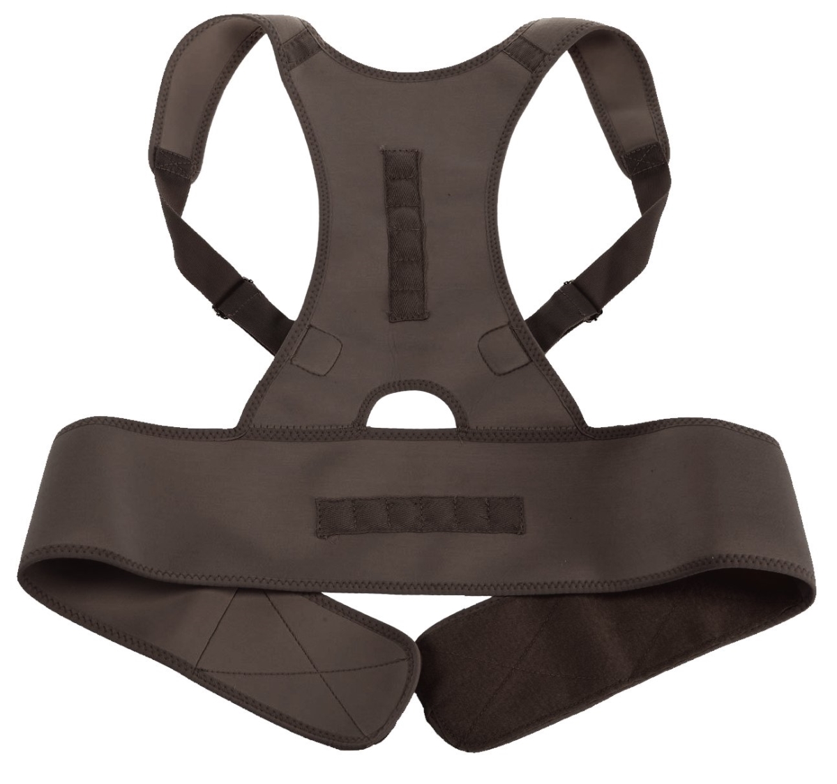 Rb4036549 Medical Grade Adjustable Magnetic Back Posture Support, Black - Regular