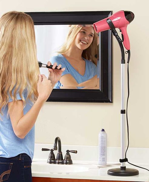 416 Hands Free Hair Dryer Stand Holder - Adjustable For Hands Free Drying