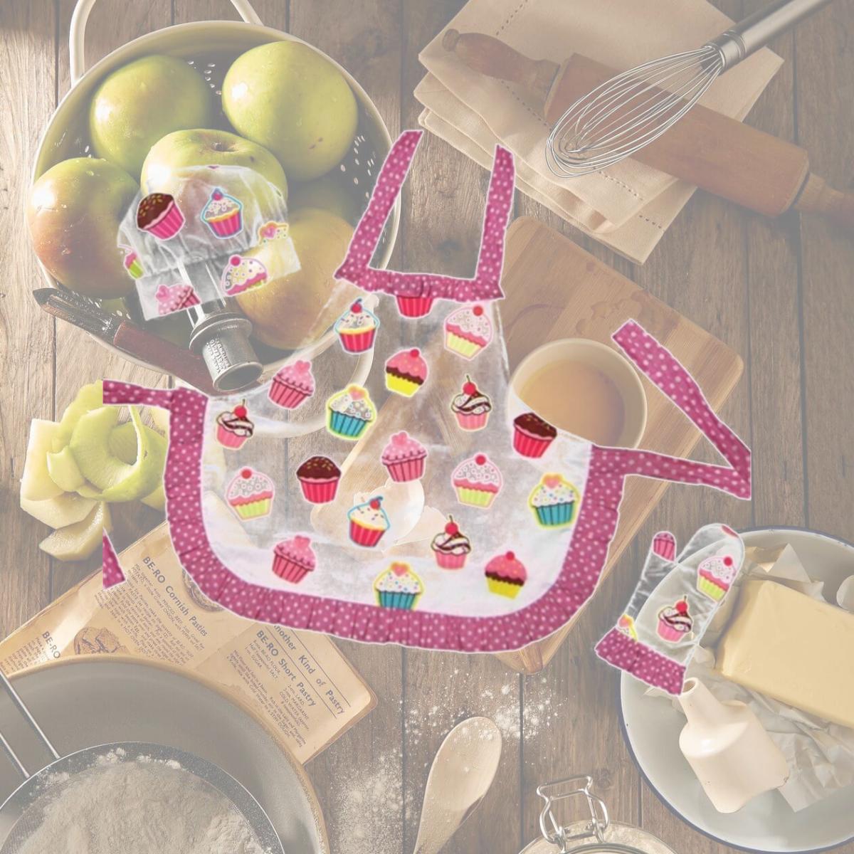 Picture of Sassafras Enterprises 22108 Ruffled Cupcake Apron  13.6-Ounce