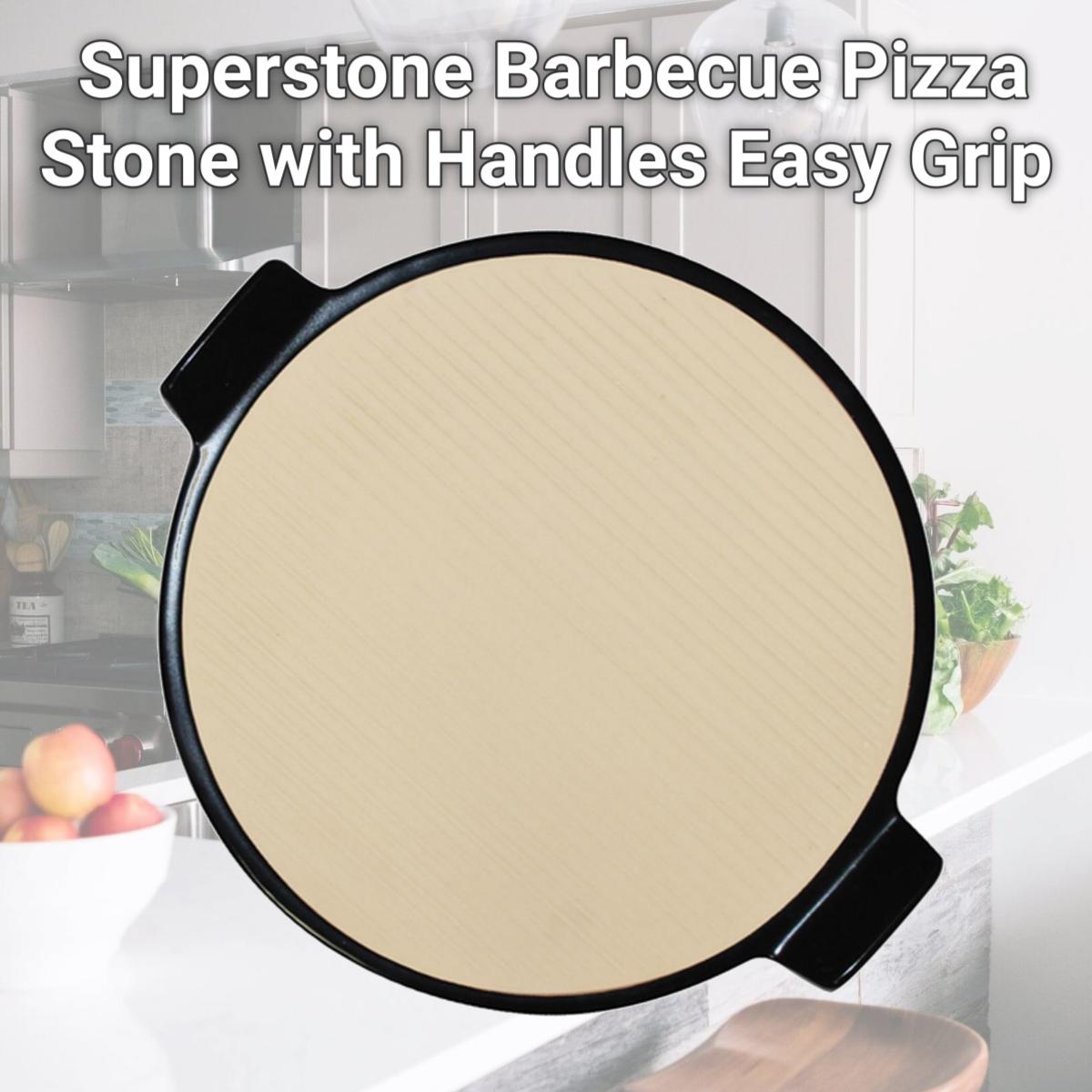 Picture of Sassafras Enterprises 2664 Superstone Barbecue Pizza Stone with Handles Easy Grip