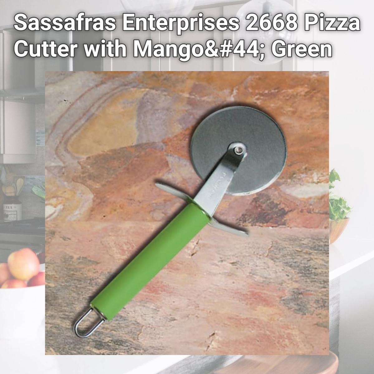 Picture of Sassafras Enterprises 2668 Pizza Cutter with Mango, Green
