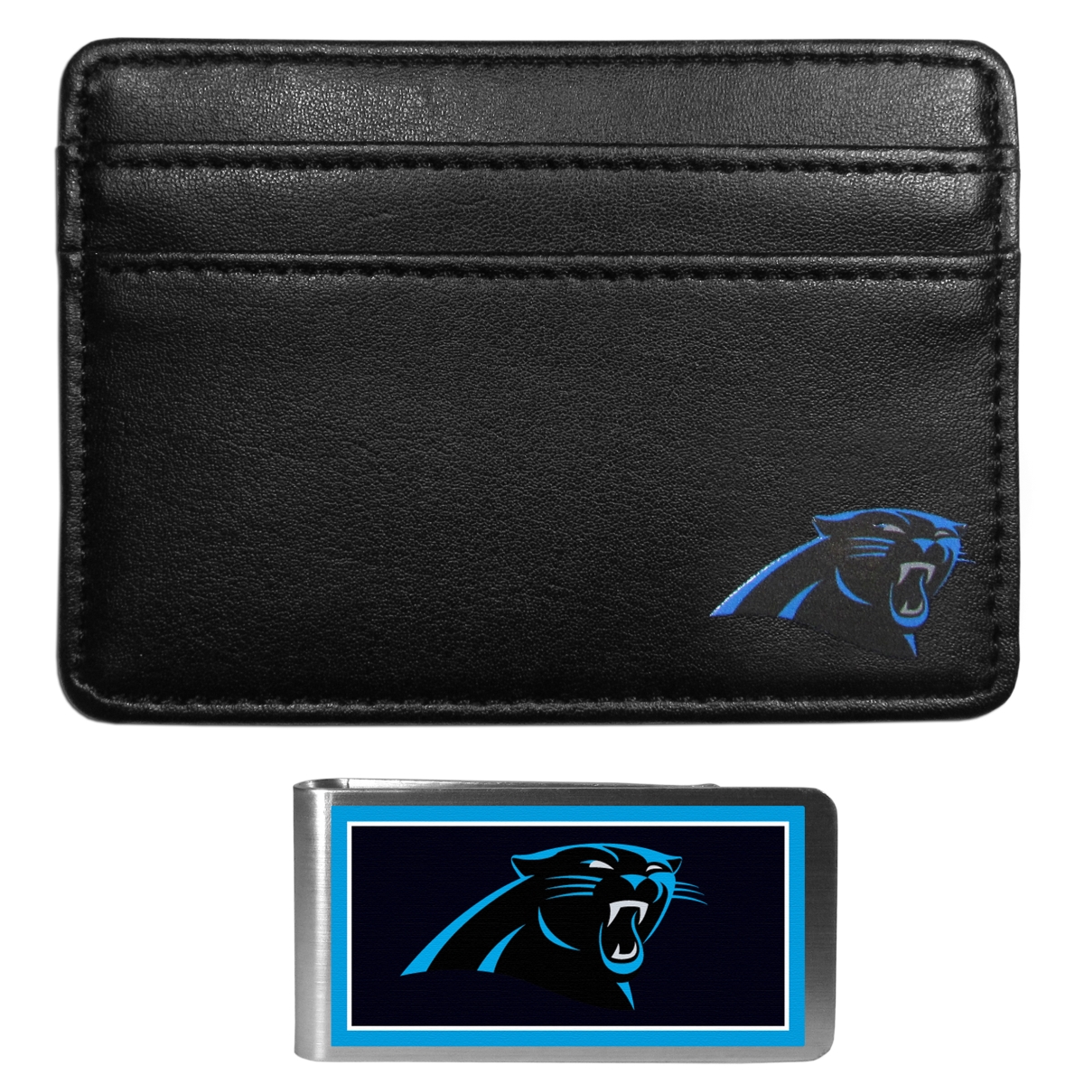 Siskiyou FWW170LMP Unisex NFL Carolina Panthers Weekend Wallet & Color Money Clip
