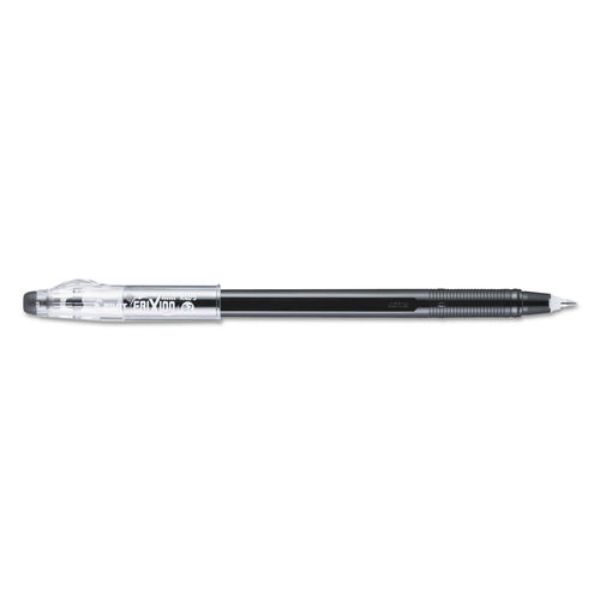 PIL32465 Frixion Colorsticks Erasable Gel Pen, Clipless Stick - Fine 0.7 mm, Black Ink & Black Barrel