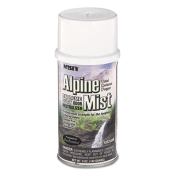1039402 5 Oz Odor Neutralizer Fogger, Alpine Mist Aerosol - 12 Per Case