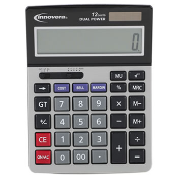 Innovera 15968 15968 Mini Desk Calculator, 12-digit Lcd