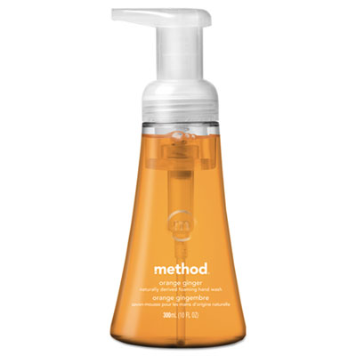 Method Products 01474ea 10 Oz Foaming Hand Wash Orange Ginger Pump Bottle