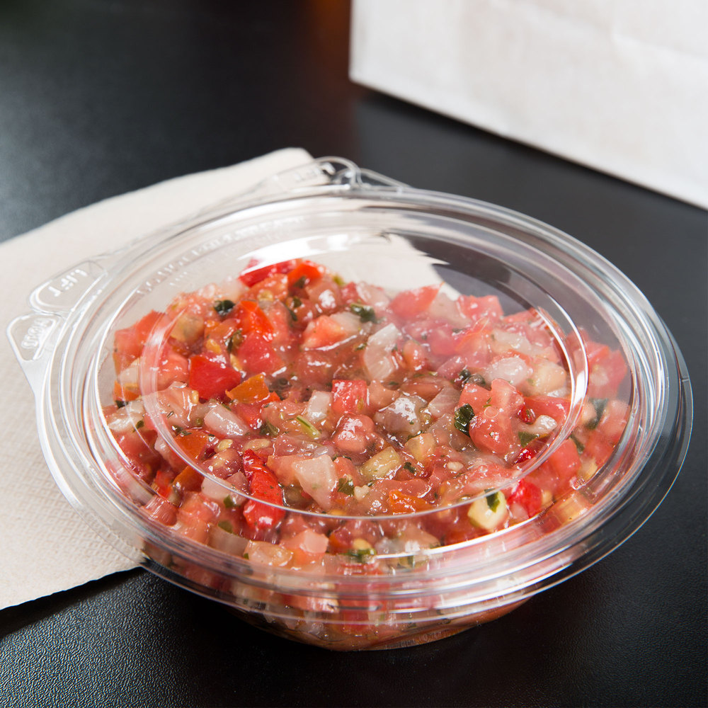 Dcc Ctr8bf 8 Oz Bowl With Flat Lid - Clear