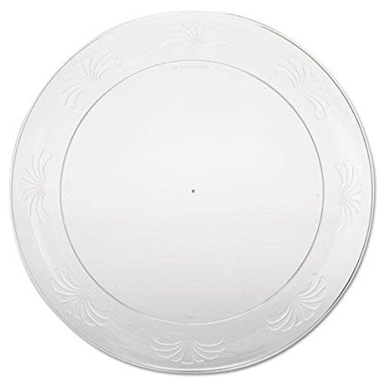 9 In. Designerware Plastic Plates Clear Round