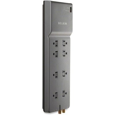 Belkin Components BE10823012 12 ft. Cord Office Series Surge Master Surge Protector, 8 Outlets- 3390 Joules