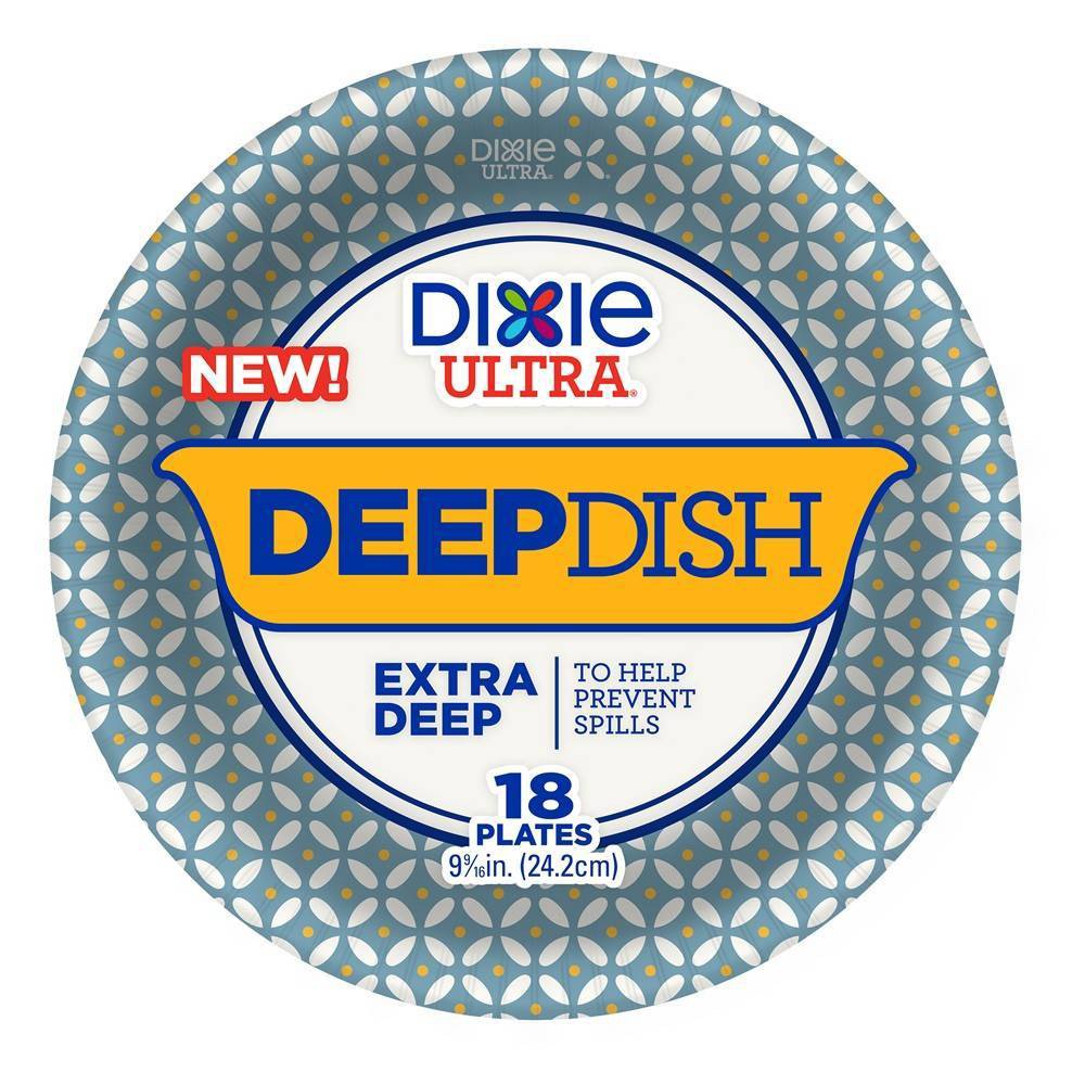 UPC 042000159517 product image for DXE15951 9.56 in. Ultra Deep Dish Round Paper Plate, Blue & Yellow - Pack of | upcitemdb.com