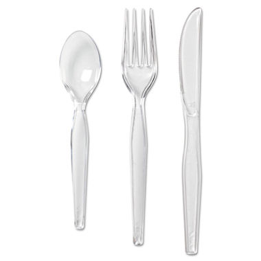 Ch0369dx7pk Plastic Cutlery Kit, Clear - 180 Per Pack