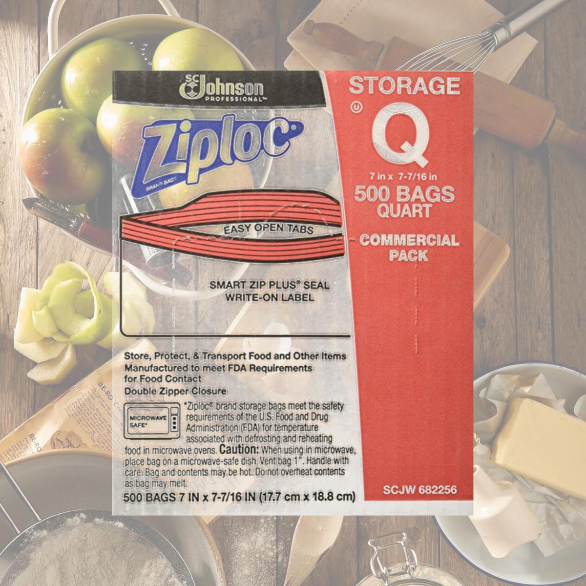 Picture of SC Johnson SJN682256 Ziploc Quart Storage Bag