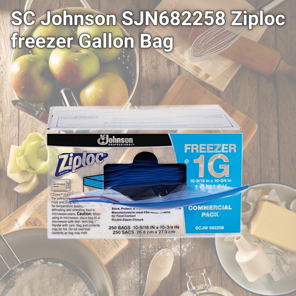 Picture of SC Johnson SJN682258 Ziploc freezer Gallon Bag