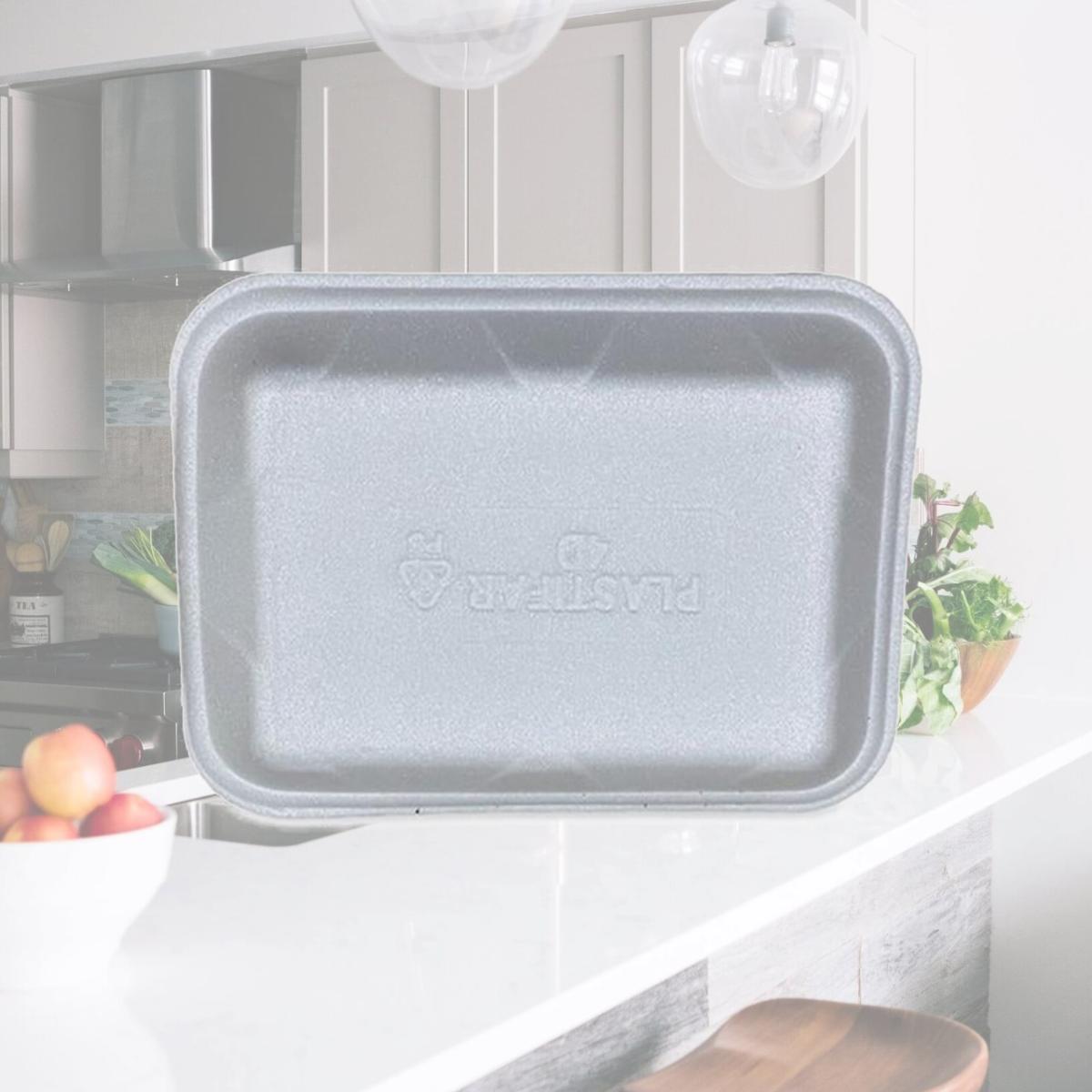 Picture of Gen GEN4DWH No. 4D 9.47 x 7.12 x 1.32 Meat Trays, White - Pack of 500