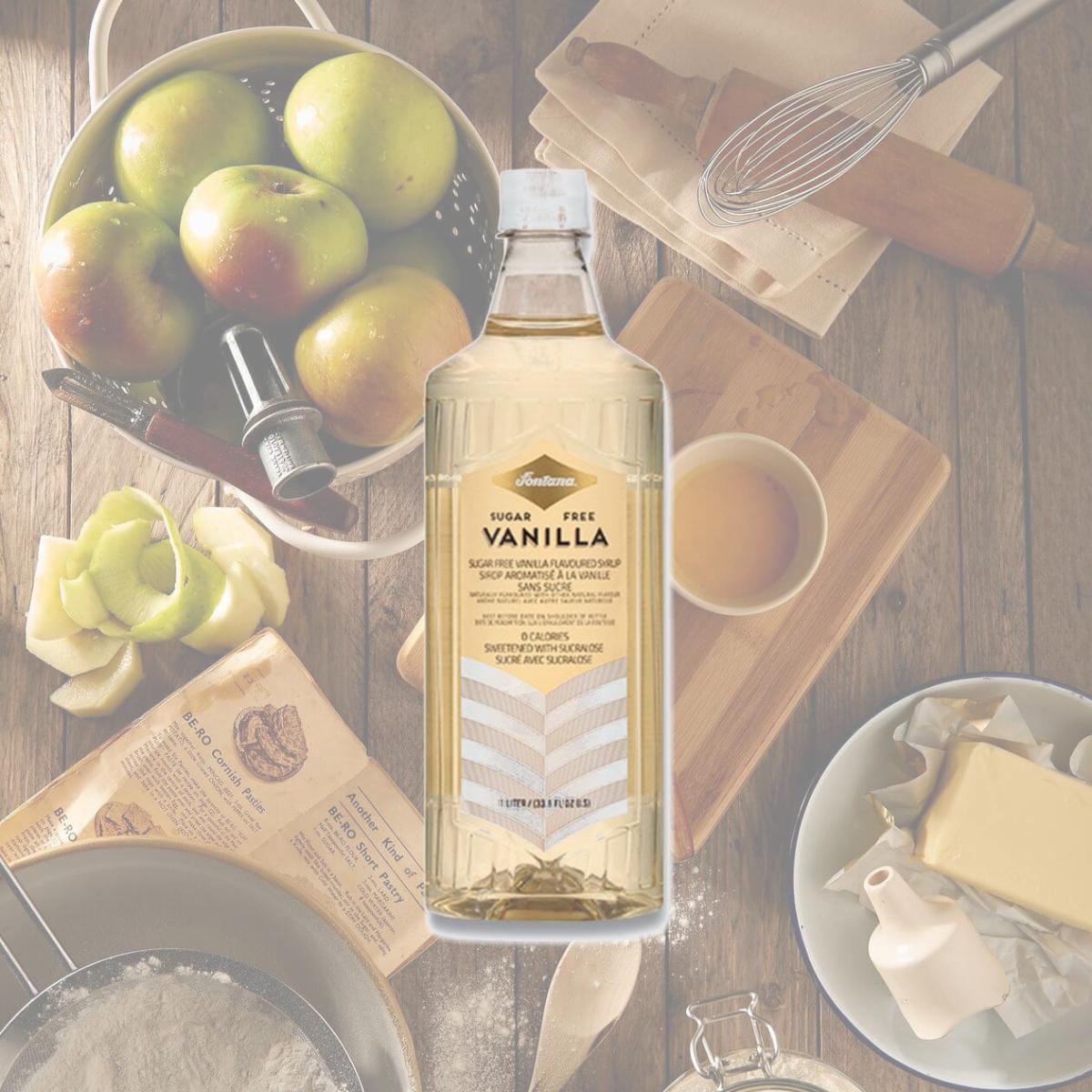Picture of Fontana SBK412824642 1 Litre Sugar Free Vanilla Flavored Coffee Syrup