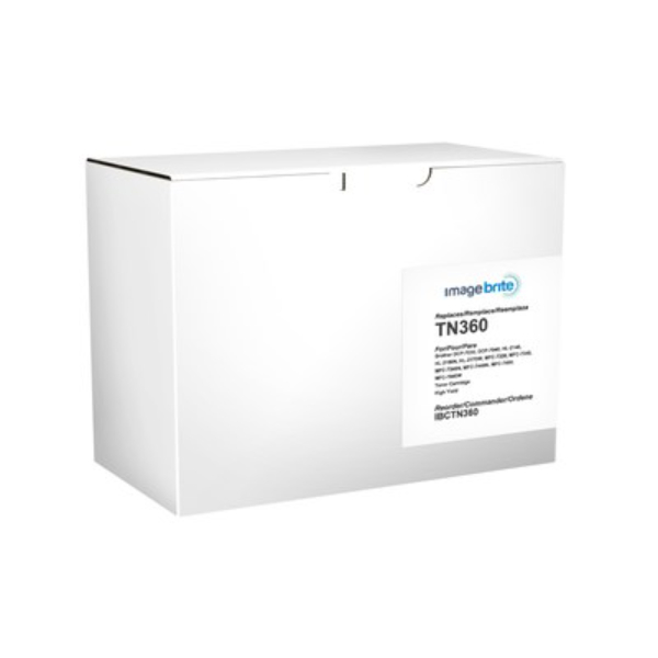 Innovera IVRTN360SEL Image Brite Brother TN360 Compatible Toner, Black