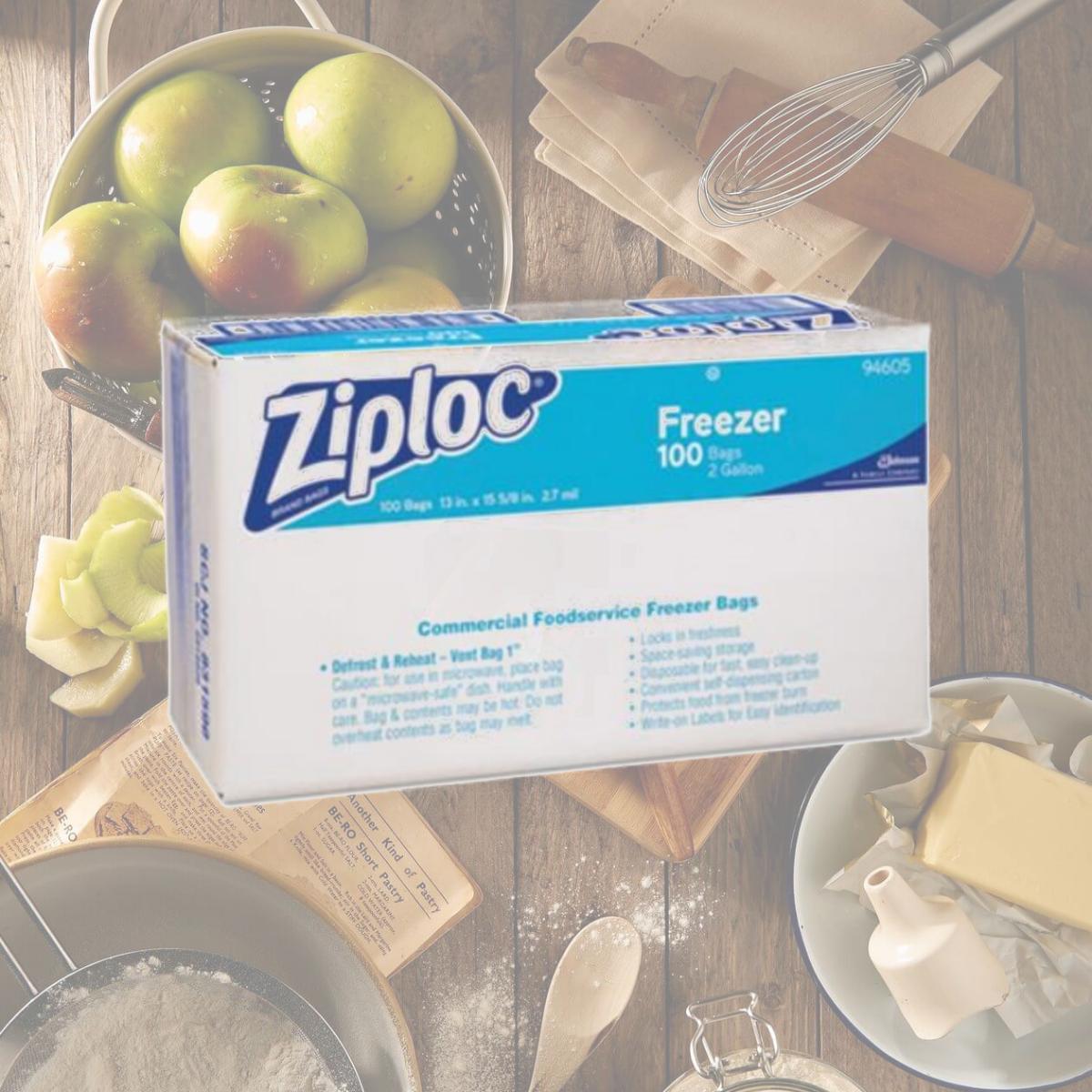 Picture of Glade 682254 2 gal Zipper Commercial Resealable Freezer Bag, Clear - 100 Cartons