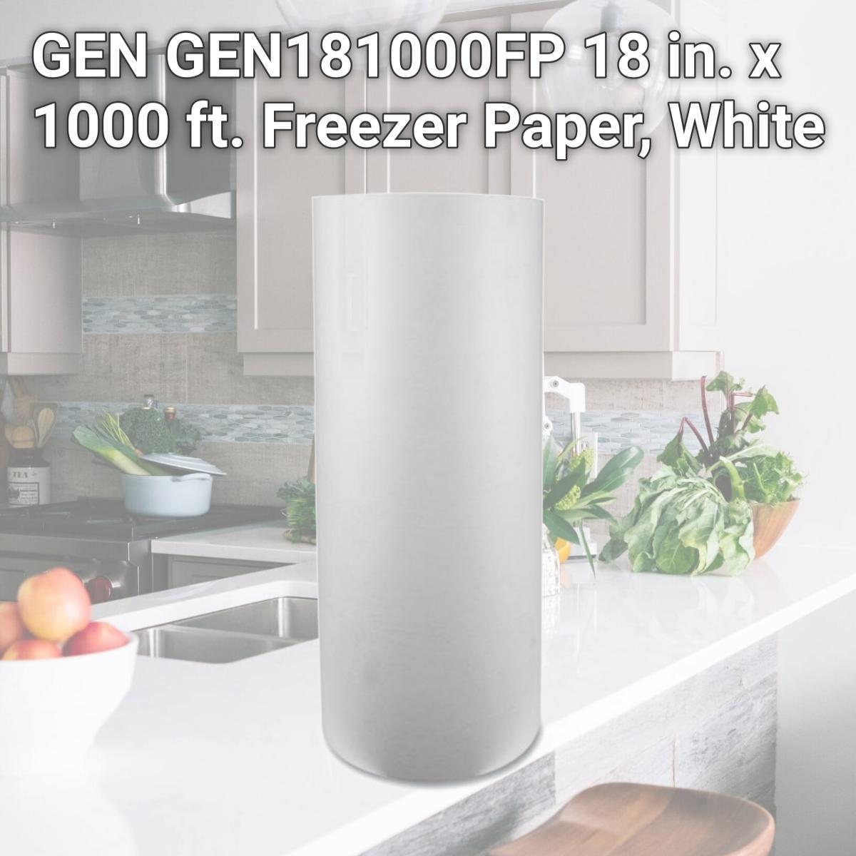 Picture of GEN GEN181000FP 18 in. x 1000 ft. Freezer Paper, White