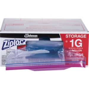 682257 1 Gal Plastic Double Zipper Bag, Clear - Pack Of 250
