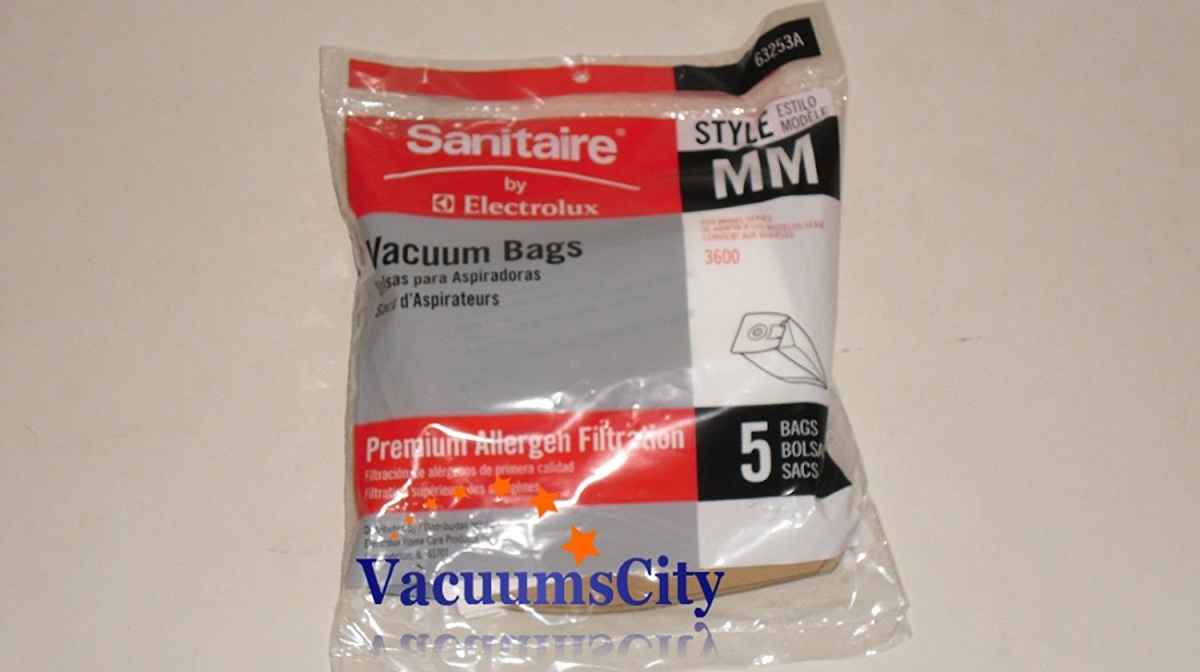Floor Care 63253a-10 Disposable Dust Bags With Allergen Filter Style Mm - 5 Per Pack