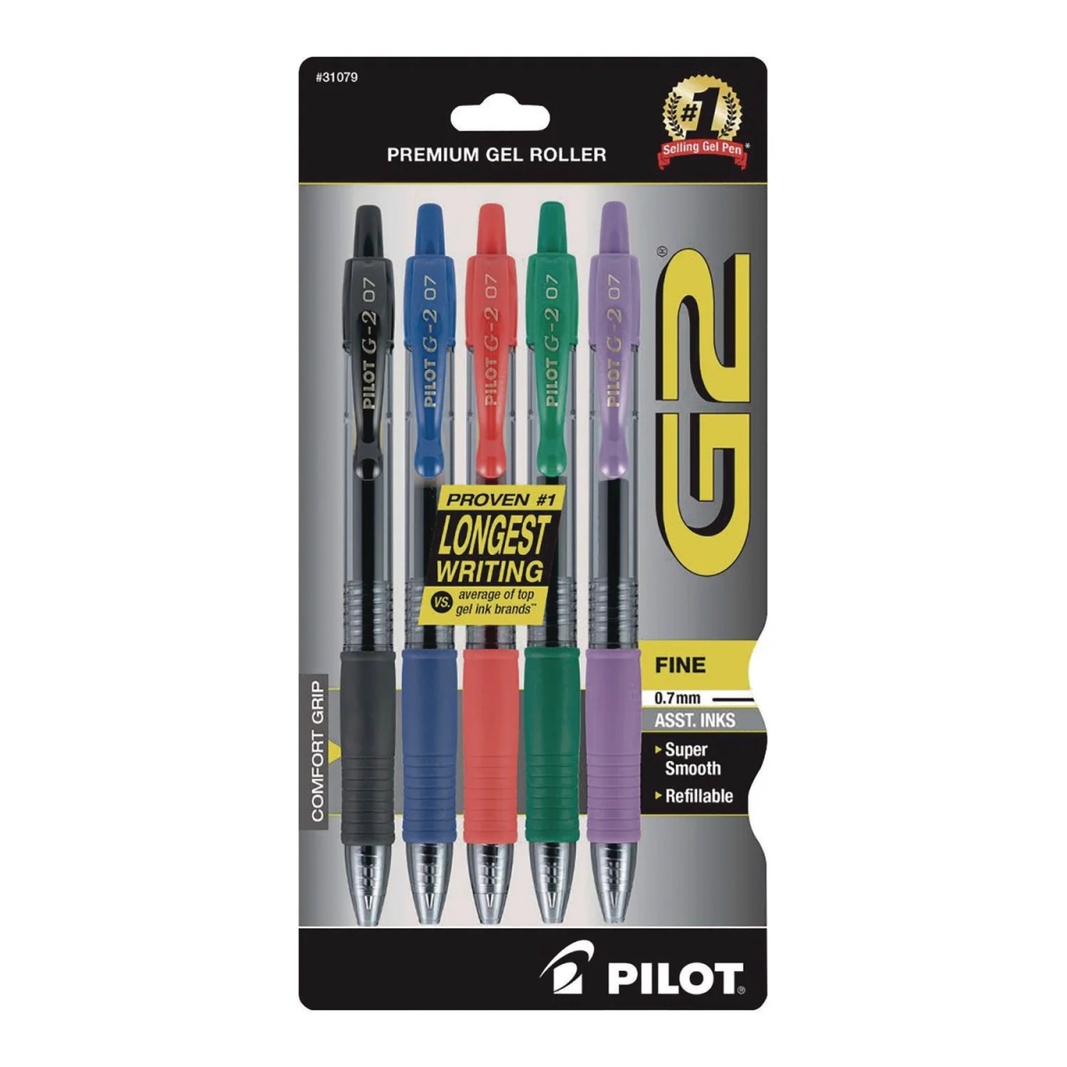 UPC 072838310798 product image for PIL31079 0.7 mm Fine Point G2 Premium Retractable Gel Pen, Assorted Color In | upcitemdb.com