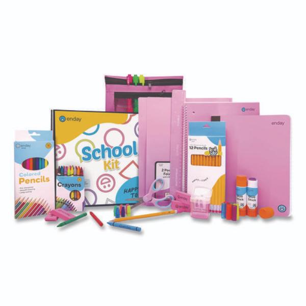 EDY1315 Back to School Supplies Kit - Pink