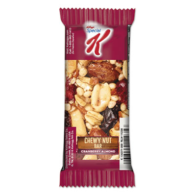 14606 1.16 Oz Special K Chewy Nut Bars, Cranberry Almond - 6 Per Box