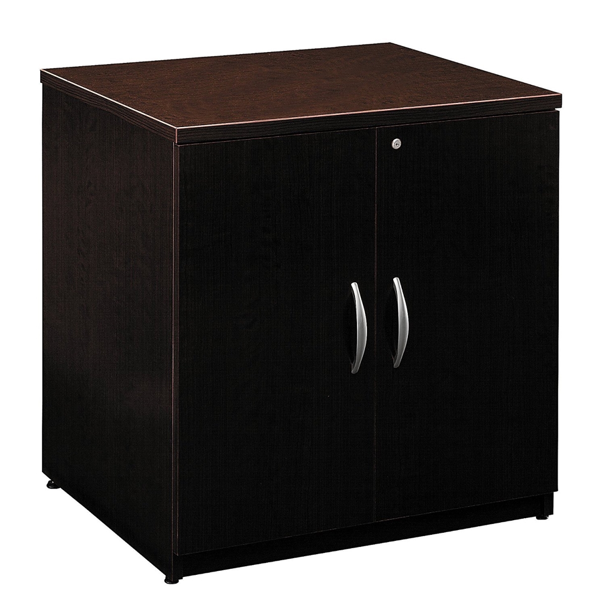 Wc12996a 30 In. Series C Collection Storage Cabinet, Mocha Cherry & Graphite Gray