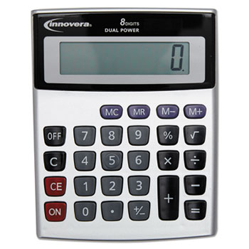 Innovera 15927 15925 Portable Mini Desk Calculator, 8-digit Lcd