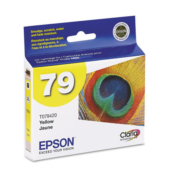 Epson EPST079420 79 Claria High-Yield Ink Cartridge - 810 Page-Yield - Yellow