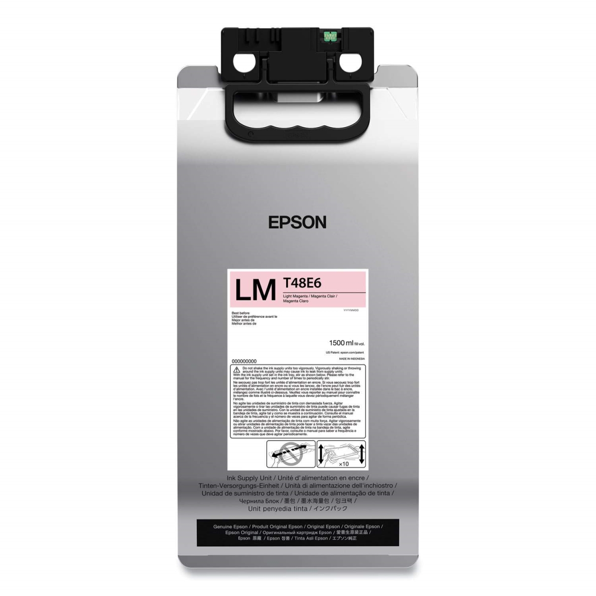 Epson EPST48E620 1500 ml T48E Ultra Chrome RS High-Yield Ink Pack, Light Magenta