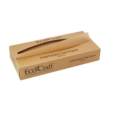 16012 12 X 10.75 In. Ecocraft Interfolded Soy Wax Deli Sheets, 500 Per Box - Box Of 12