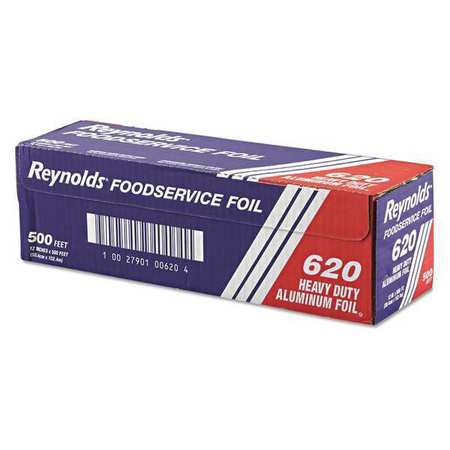 UPC 027901006207 product image for REY 620 12 in. x 500 ft. Heavy Duty Aluminum Foil Roll, Silver | upcitemdb.com