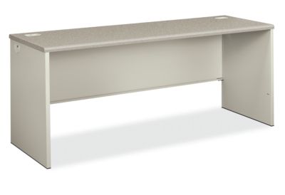38925b9q 72 In. 38000 Series Desk Shell, Laminate - Silver Mesh & Light Gray