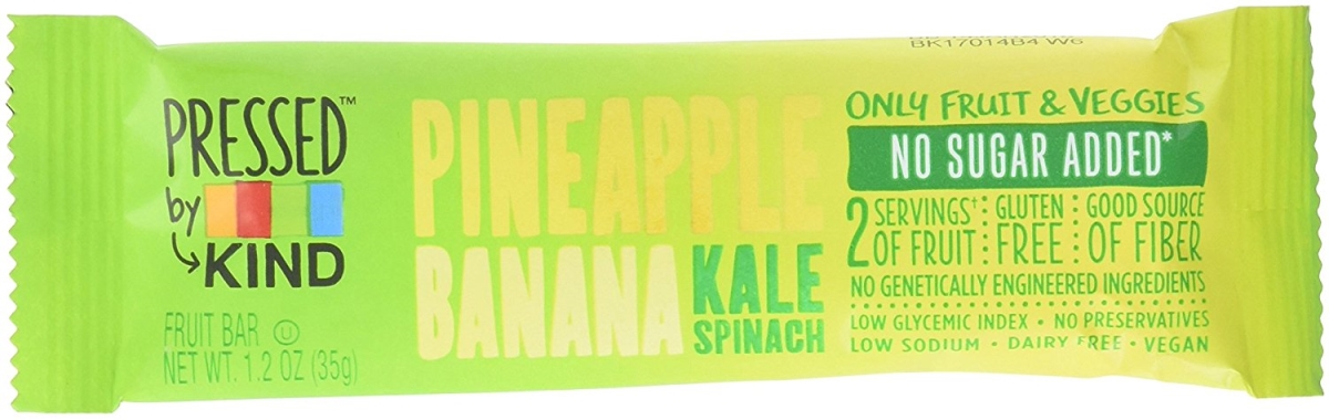 24065 1.2 Oz Bars, Pineapple Banana Kale Spinach - 12 Per Box