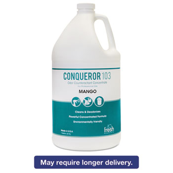 1wbmg 1 Gal Conqueror 103 Odor Counteractant Concentrate, Mango
