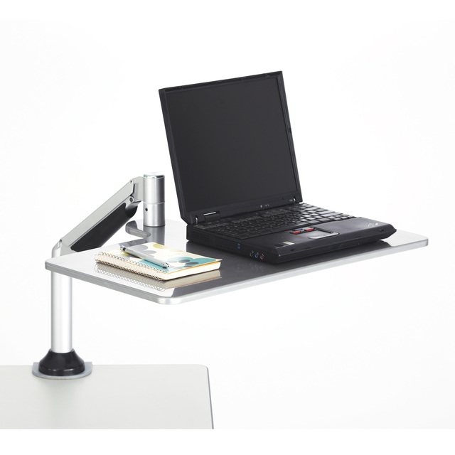 Desktop Sit & Stand Laptop Workstations, Silver