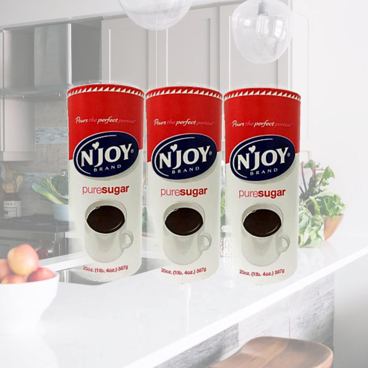 Picture of Njoy NJO 94205 20 oz Canister, Pure Sugar Cane - 3 Per Pack