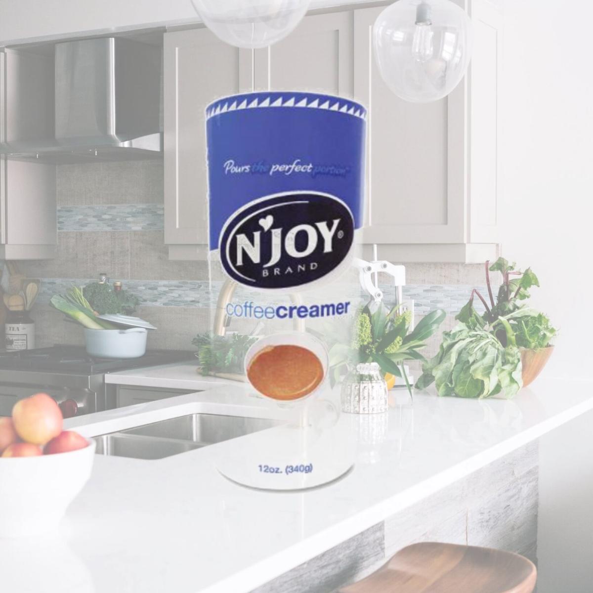 Picture of Njoy NJO 90780 12 oz Canister, Non-Dairy Coffee Creamer, Original