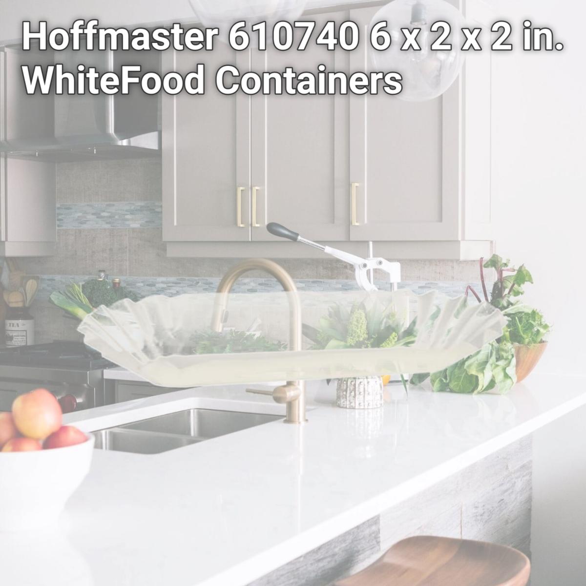 Picture of Hoffmaster 610740 6 x 2 x 2 in. WhiteFood Containers
