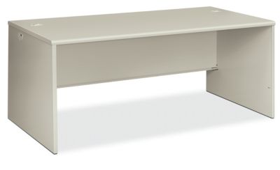 38934b9q 72 In. 38000 Series Desk Shell - Silver Mesh & Light Gray