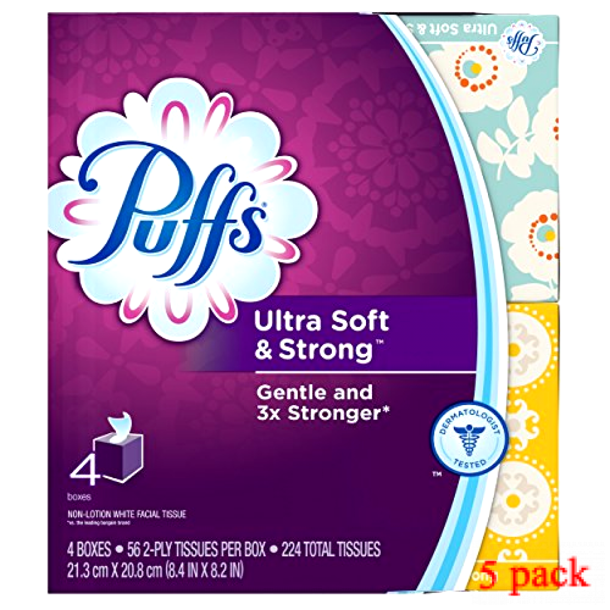 35295pk Puffs Ultra Soft & Strong Facial Tissues - Pack Of 4