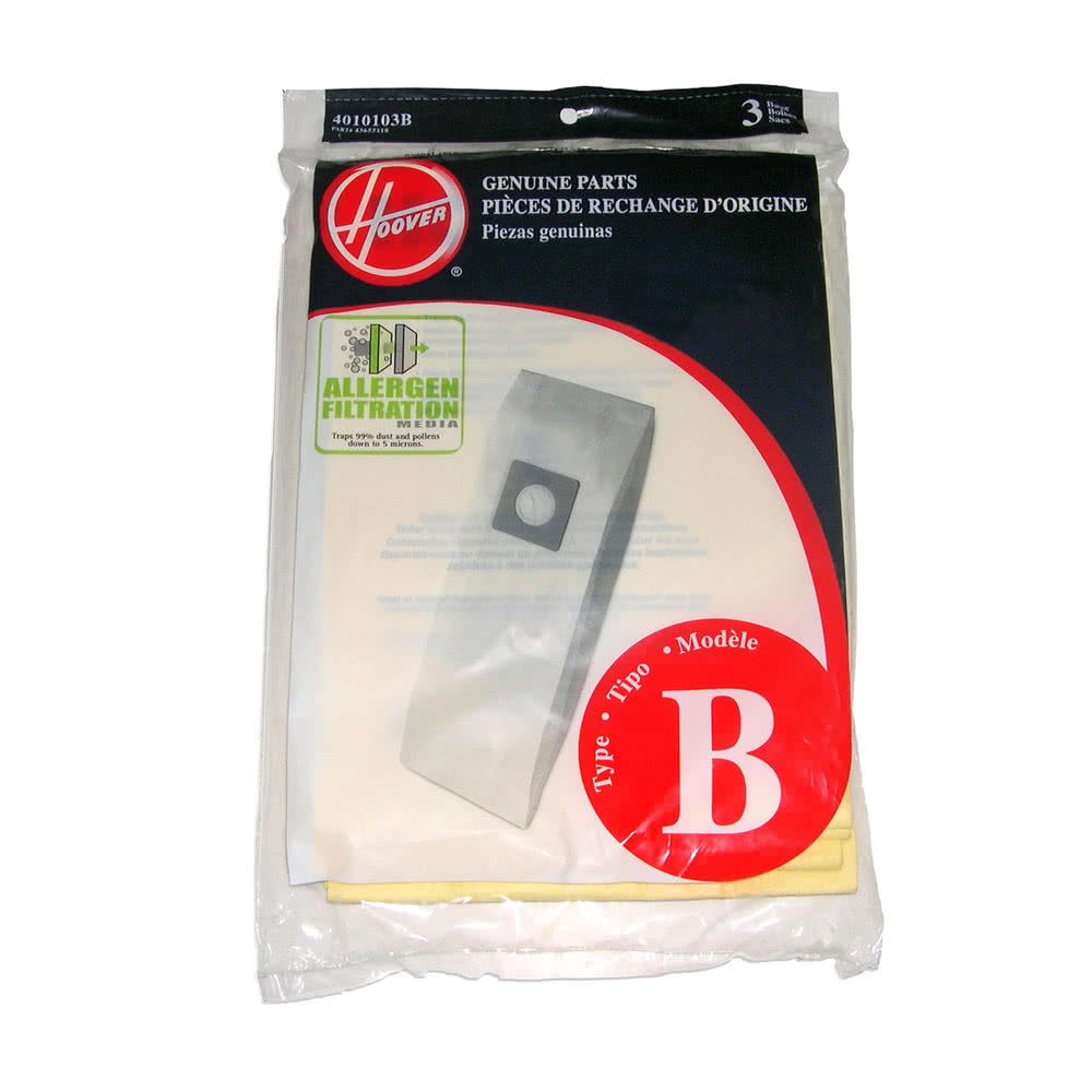 4010103b Allergen B Disposable Vacuum Bags - Pack Of 3