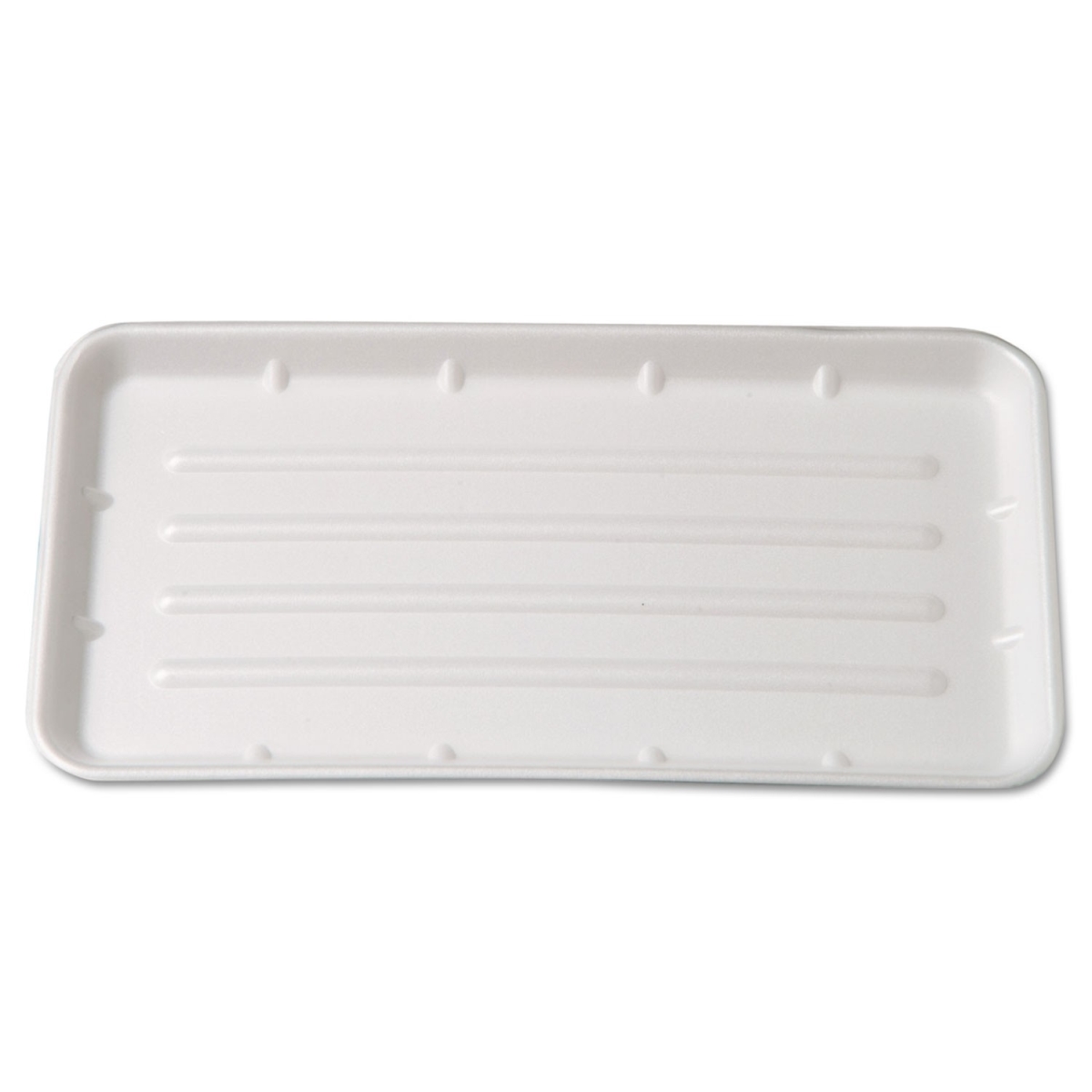 25swh 8 X 14.75 X 1 In. Supermarket Foam, Trays, White, 125 Per Bag - Bags Of 2
